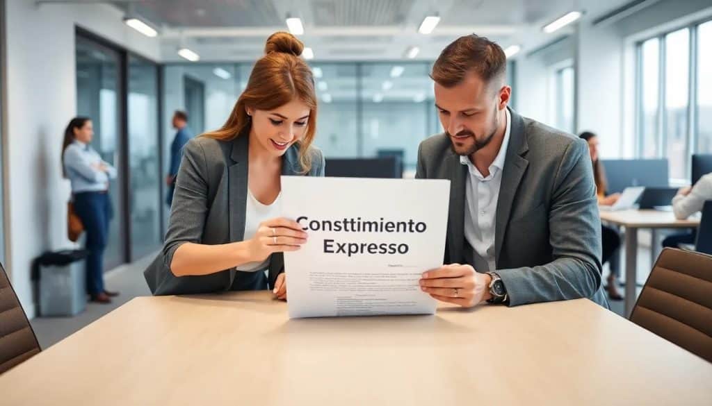Los empleados deben dar su consentimiento expreso para el uso de sus datos personales